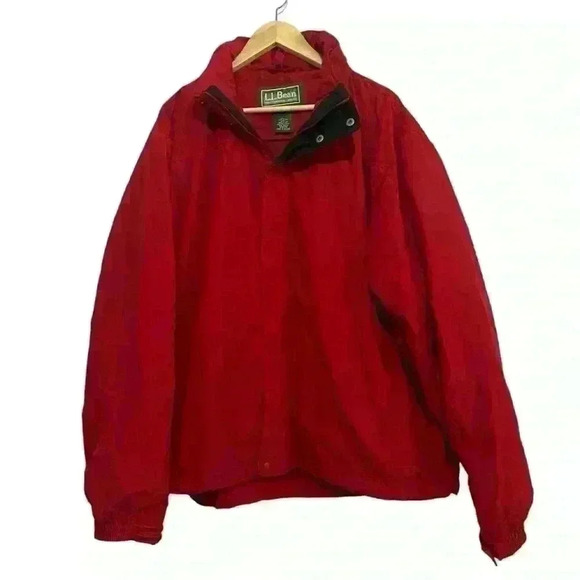 L.L. Bean 2 in 1 Wind/Water Resistance Shell and Zip Out Fleece Coat Men’s XXL - Picture 1 of 16